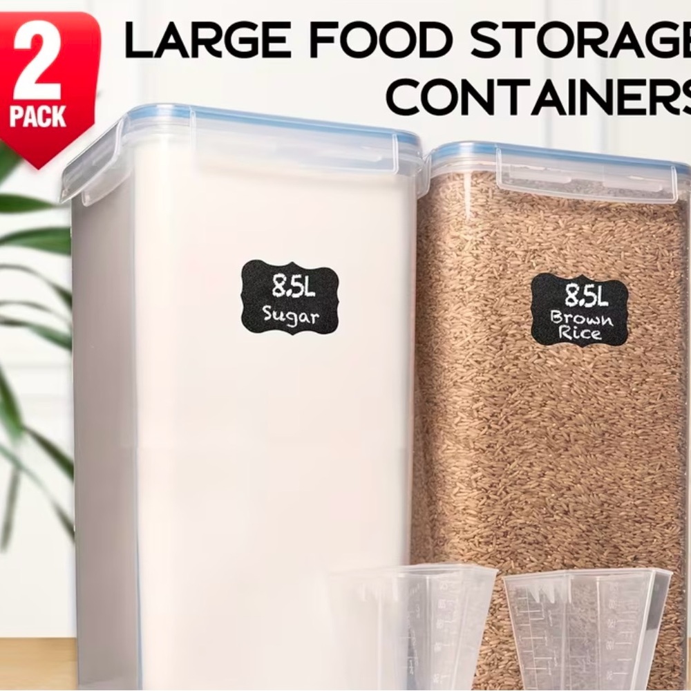 Large Food Storage Containers Set -